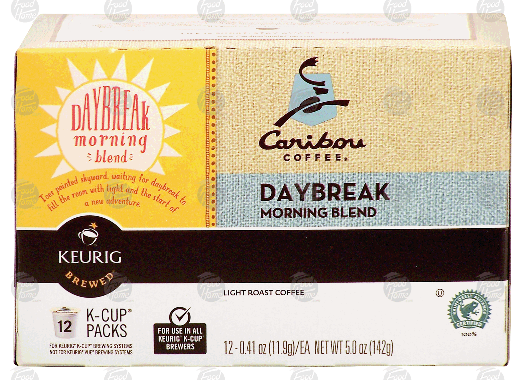 Keurig Caribou Coffee Daybreak morning blend, light roast coffee, 12 K-Cups Full-Size Picture